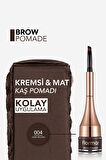 Flormar Yoğun Pigmentli Kalıcı Kaş Pomadı - Brow Pomade - 004 Dark Brown - 8690604572212