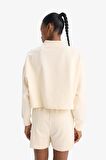 DeFactoFit Oversize Geniş Kalıp Polo Yaka Baskılı Sporcu Sweatshirt D7133AX25SPER109