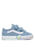 Vans Mavi Bebek Yürüyüş Ayakkabısı VN000D4SCFL1-Old Skool V Heart