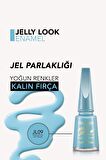 Flormar Jel Görünümlü Parlak Oje (gökyüzü Mavisi) - Jelly Look Nail Enamel - Jl09 Sky Blue - 8690604233670