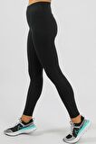 Nike Dri Fit One Luxe Full Length Leggins Women's Tigh Fit 3 Cepli Toparlayıcı Siyah Tayt