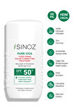 Sinoz Spf50 Pure Cica Anında Ton Eşitleyici Yüz Bakım Kremi - Yeni Nesil Mineral Güneş Filtresi