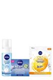 Nivea Yüz Temizleme Köpüğü 150 ml Normal Ciltler Için Aqua Sensatıon Krem Q10 Kağıt Maske