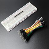 Çok Renkli 10cm 20 Adet 24AWG Erkek – Dişi Breadboard Jumper Kablosu