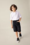 DeFacto Erkek Çocuk Basic Düz Jean Şort B5741A824SMNM40