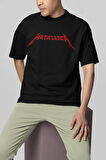 Metallica Rock Metal Unisex Oversize Müzik Grubu Tişört
