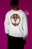 Deadpool Maske Tasarım Baskılı Unisex Oversize Sweatshirt
