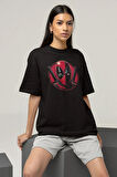 Deadpool Marvel Film Karakteri Baskılı Unisex Oversize Tişört