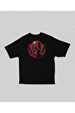 Deadpool Marvel Film Karakteri Baskılı Unisex Oversize Tişört