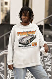 Iron Hearts Freeway 89 Baskılı Unisex Oversize Araba Temalı Sweatshirt