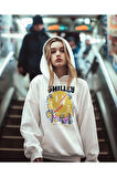 Smilley Forget Your Problem Baskılı Unisex Oversize Hoodie
