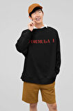Hot Girls Watch Formula 1 Baskılı Unisex Oversize Yazılı Sweatshirt