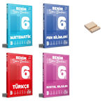 6. Sınıf Matematik Fen Türkçe ve Sosyal Soru Bankam 4lü Set + Telefon Standı