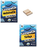 6. Sınıf Sempatik Matematik ve Türkçe Soru Bankası + Telefon Standı