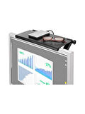 TV ve Monitör Üstü Stand 33.8x16.2x2.5 cm Siyah Dayanıklı Tasarım Kumanda Eşya Düzenleyici