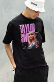 Şarkıcı Taylor Swift Midnights Baskılı Unisex Oversize Tişört