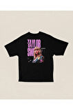 Şarkıcı Taylor Swift Midnights Baskılı Unisex Oversize Tişört