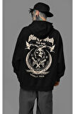 Black Sabbath Müzik Grubu Baskılı Unisex Oversize Rock Metal Hoodie