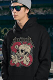 Metallica Müzik Grubu Baskılı Unisex Oversize Rock Metal Hoodie