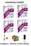 Zeka Küpü 4. Sınıf Üç Boyutlu Tüm Dersler Soru Bankası Seti (EMOJİ K. + MİNİ D. + UZAY A.)2025