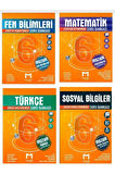 6. Sınıf Matematik Türkçe Fen Bilimleri İnkılap 4'lüSoru Bankası Seti 4 Kitap
