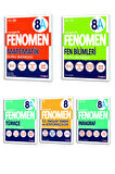 8. Sınıf FENOMEN Matematik(A)-Fen Bilimleri(A)-Türkçe(A)-Paragraf(A)-İnk.Tarihi Soru Bankası Seti