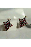 Etnik Desen Sallantılı Küpe, Ethnic Earrings, Miyuki, Taşlı Küpe