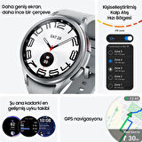 Samsung Galaxy Watch 6 Classic 43mm Gümüş Akıllı Saat-TEŞHİR