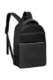 Unisex Siyah 15" Inç Dizüstü Bilgisayar Uyumlu Business Laptop Bölmeli Evrak Sırt Çantası