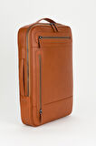 %100 Hakiki Deri 15,6 inç Laptop & Evrak Çantası Sırt Çantası