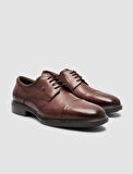 %100 Hakiki Deri Kahverengi Erkek Klasik Ayakkabı