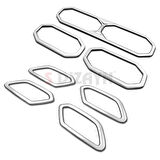 S-Dizayn Renault Duster Krom Havalandırma ve İç Kapı Kolu Çerçevesi 7 Prç. 2024 Üzeri (Mat Krom) A+ Kalite