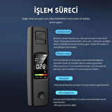 Monozone A20 Taşınabilir Alkol Test Cihazı Yüksek Hassasiyetli Alkol Ölçer Hd Ekran Temassız Şarjlı 