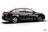 S-Dizayn Renault Fluence Krom Cam Üst Çıtası 4 Prç 2010 Üzeri