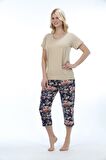 Etoile Bambu Kadın Kapri Takım Pijama 71028