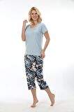 Etoile Bambu Kadın Kapri Takım Pijama 71036
