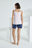 Bambu İp Askılı Yazlık Kadın Şort Takım 70010