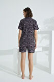 Bambu Kısa Kollu Yazlık Kadın Şort Takım 70003