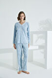 Angelique Bambu Uzun Kol Kadın Pijama Takımı 22002