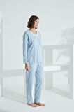 Angelique Bambu Uzun Kol Kadın Pijama Takımı 22002