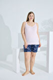 Bambu İp Askılı Yazlık Kadın Şort Takım 70010