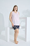 Bambu İp Askılı Yazlık Kadın Şort Takım 70013