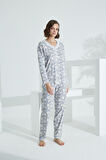 Angelique %100 Pamuk Uzun Kol Kadın Pijama Takımı 21501
