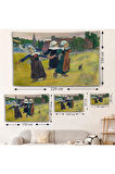 Paul Gauguin Bretonlu Kızlar Dans Duvar Örtüsü-7007