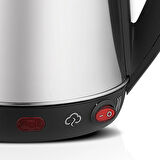 Inox Çaycı Elektrikli Çay Makinesi Kaliteli Paslanmaz Çelik Filtre (1.8L - 1500W) Erdem Store