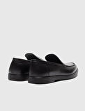 Hakiki Deri Siyah Erkek Loafer