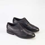 Cabani Hakiki Deri Siyah Erkek Ayakkabı