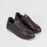 Cabani Hakiki Deri Kahverengi Erkek Spor Ayakkabı