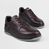 Cabani Hakiki Deri Kahverengi Erkek Spor Ayakkabı