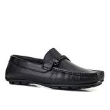 Cabani Hakiki Deri Siyah Erkek Loafer